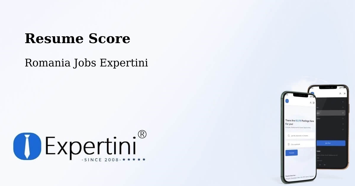 Resume Score & Job Description Match Tool – Beidaud - Romania Jobs Expertini